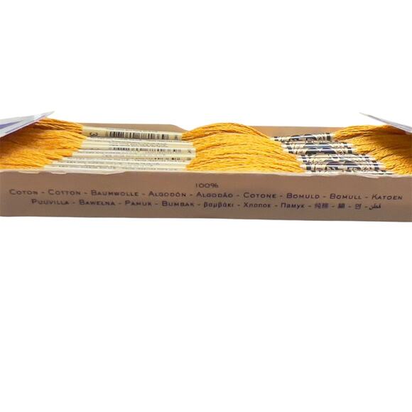 BRAND NEW DMC Floss #3852 V DK STRAW ** 12 Skeins for $10.25 **Dark Yellow Gold - Picture 6 of 7